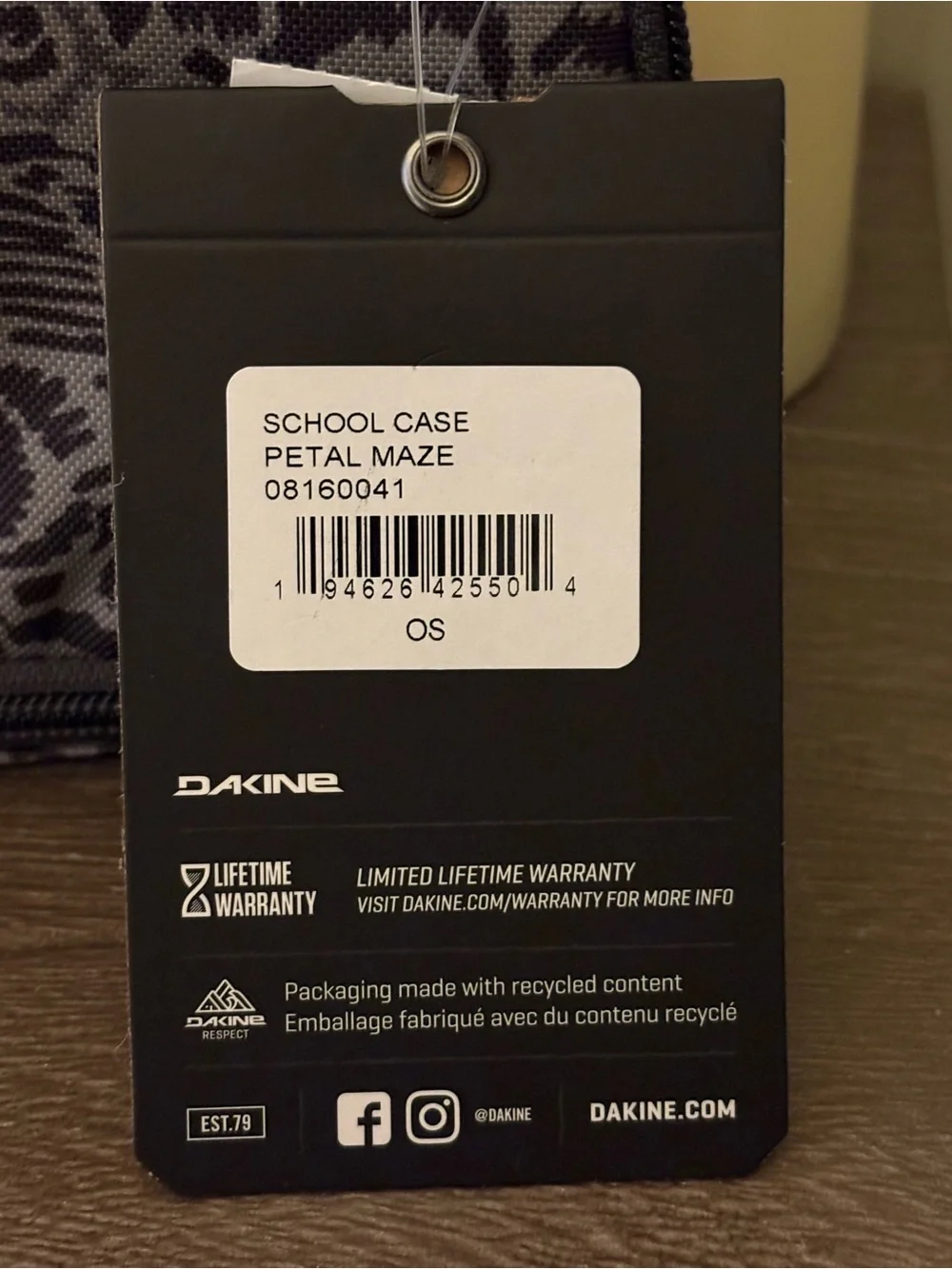 Dakine School Pencil Case Zip Up Travel Case